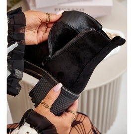 Ženske izolirane čizme na visoku petu od eko antilop crne boje Irissinae crna 2