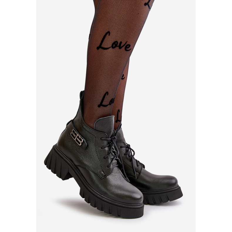 Zazoo 60483 Ženske kožne niske čizme, izolirane, crne crna 1