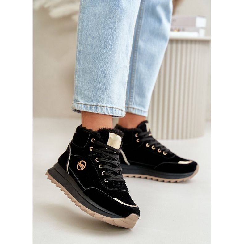 Ženske izolirane sportske cipele na platformu crne Ariatte crna 2