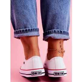 Big star T274022 101 tenisice na vezanje bijela 3