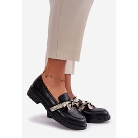 Ženske kožne cipele Mokasine crne S.Barski HY330 crno 1