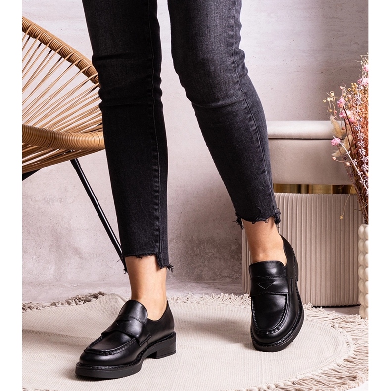 Crne elegantne Élodie natikače crna 1