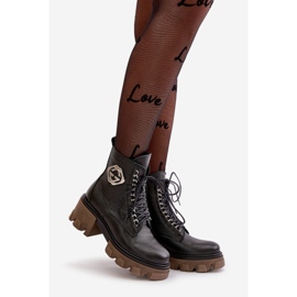 Zazoo 60376 Kožne čizme s patentnim zatvaračem, crne crna 1