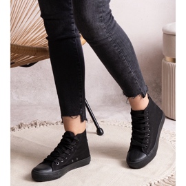 Crne visoke Raffie tenisice crno 1