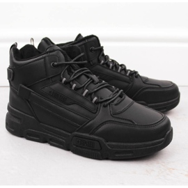 Muške izolirane visoke sportske cipele, crne Big Star OO174587 crno 1