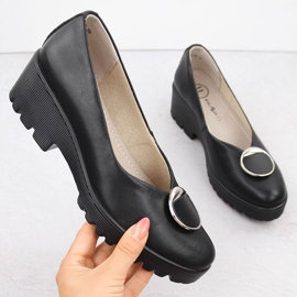 Crne ženske kožne natikače Filippo DP4569 crna 1