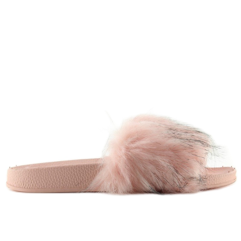 Ružičaste papuče s krznom zy383-007-1 roze ružičasta 1