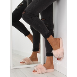 Ružičaste papuče s krznom zy383-007-1 roze ružičasta 2