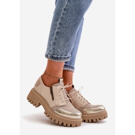 Ženske cipele od prirodne kože Bež Maciejka 06177-04 1