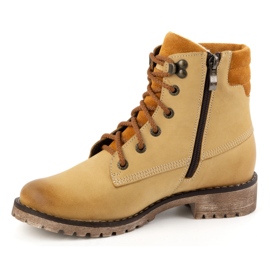 Olivier Ženske kožne čizme, izolirane zimske čizme, 365BB, pijesak bež 1