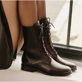 Marco Shoes Klasične čizme na nisku petu crna 1