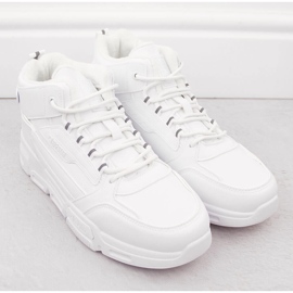 Muške visoke, izolirane bijele sportske cipele Big Star OO174588 bijela 2