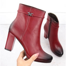 M. DASZYŃSKI Ženske crvene izolirane gležnjače M.Daszyński AF125-22 crvena 1