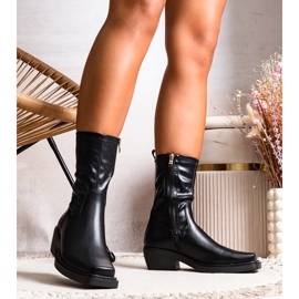 Marisa crne čizme na visoku petu crno 1