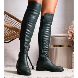 Duge zelene čizme od Polmapina eko kože zelena 1