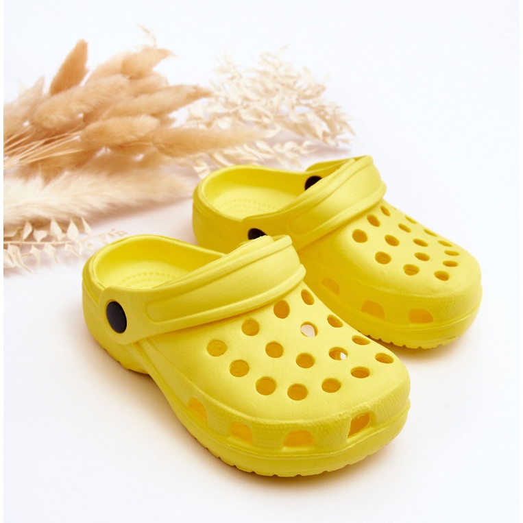 Dječji pjenasti Crocs tobogani Yellow Percy žuta boja 2