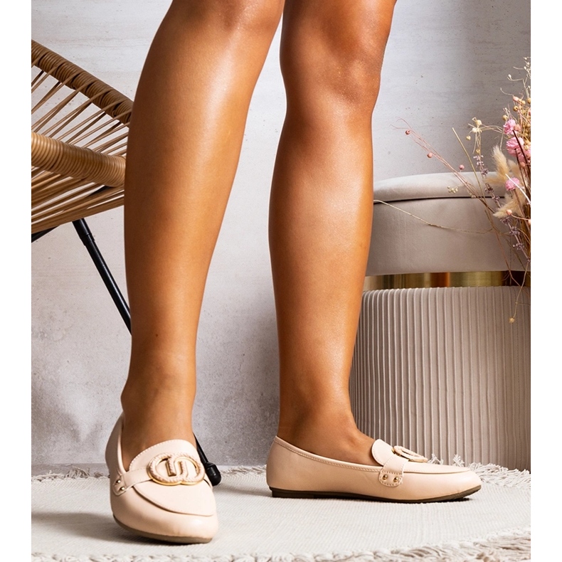 Bež ženske Eleena mokasine 1