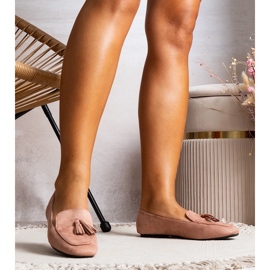 Cillian ružičaste balerinke od eko antilop kože ružičasta 1