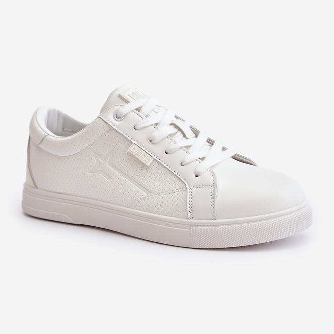 Muške tenisice od eko kože Big Star OO174020 Hi-Poly System Bijele bijela 1