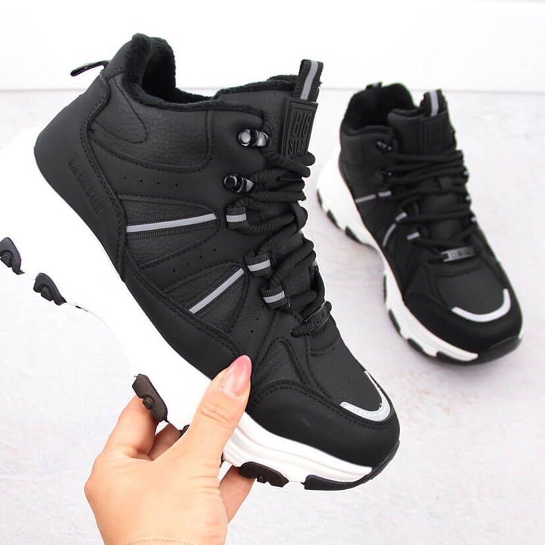 Izolirane visoke čizme, crne Big Star OO274A160 crno 1