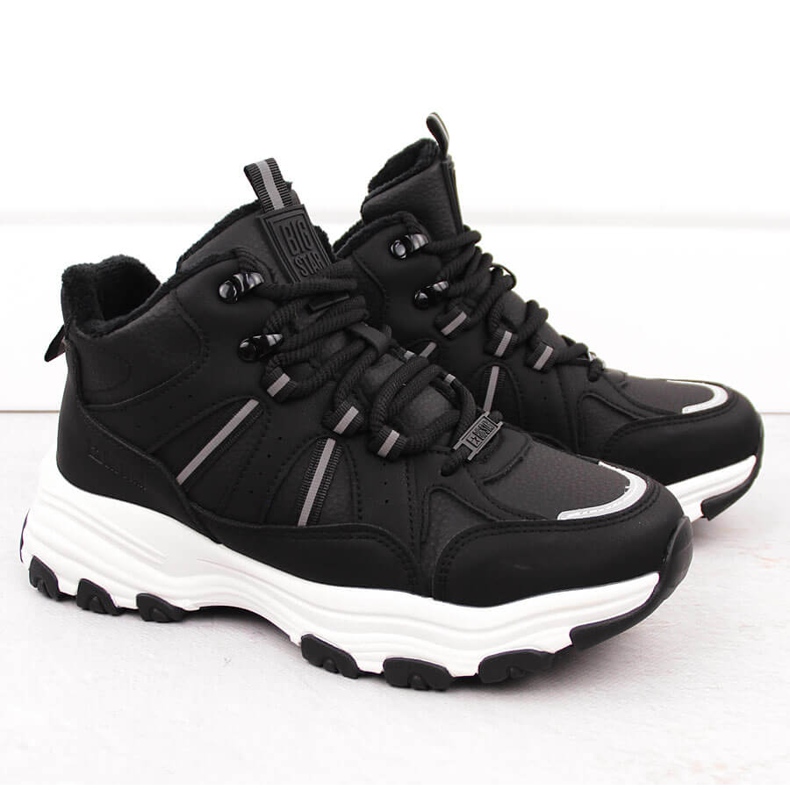 Izolirane visoke čizme, crne Big Star OO274A160 crno 2