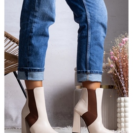 Bež Chelsea čizme na stupu Hamilt 1