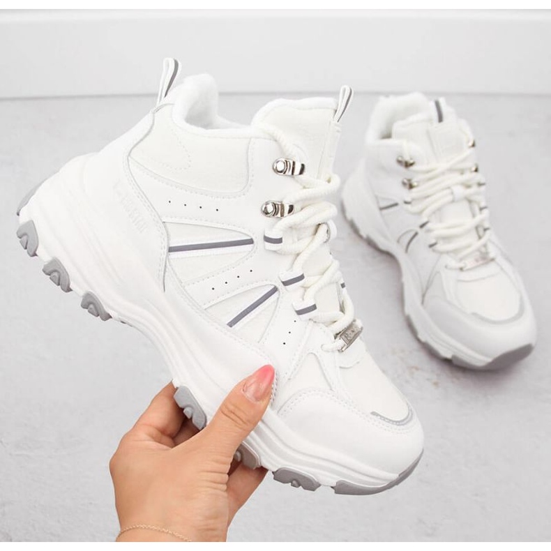 Visoke čizme Big Star INT2032B, bijele bijela 1