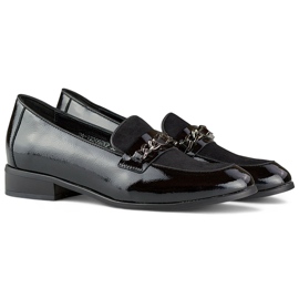 Klasične ženske lakirane crne cipele crna 1