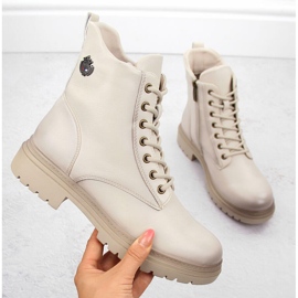 Ženske izolirane planinarske čizme, bež Potocki 12203 1