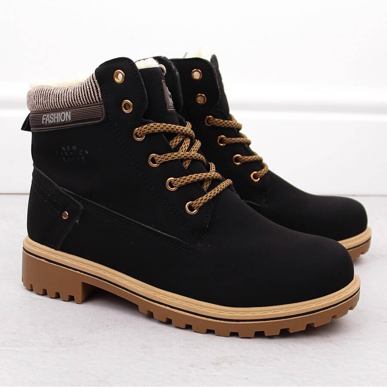 Ženske crne čizme Potocki 97301 crno 2