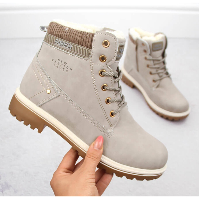 Ženske bež gležnjače Potocki 97301 1