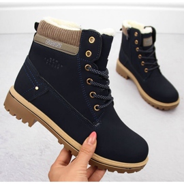 Ženske čizme tamnoplave Potocki 97301 plava 1