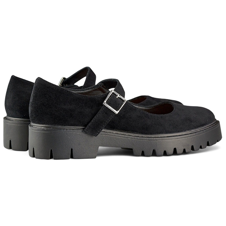 Ženske crne antilop cipele s kopčanjem na kopču crno 1