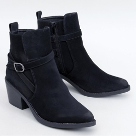 Cunnig Crne kaubojske čizme na nisku petu crna 1