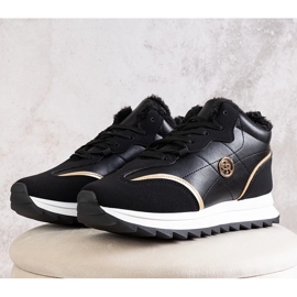 Crne izolirane visoke tenisice marke Mikaela crna 1