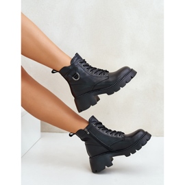 Ženske izolirane čizme od prirodne kože Vinceza 41460 crne crna 2