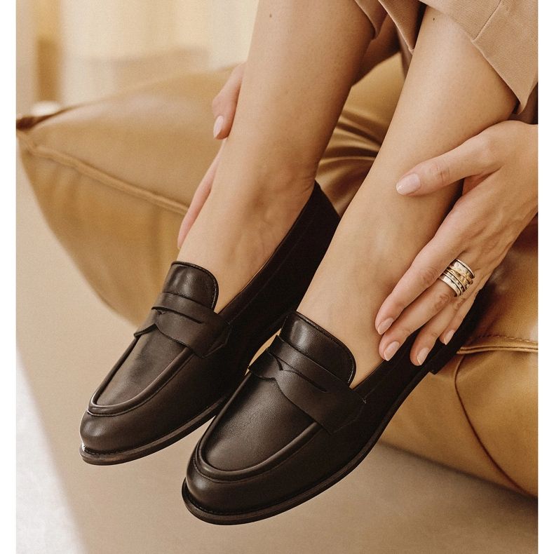 Marco Shoes Kožne mokasinke 2231P-001-1 crna 1