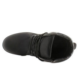 Drvene čizme jednobojne crne BL83 Crna 2