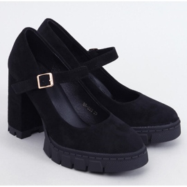 Cipele na platformu s remenom Dresse Black crno 1