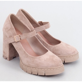 Platforma s remenom Dresse kaki boje bež 1