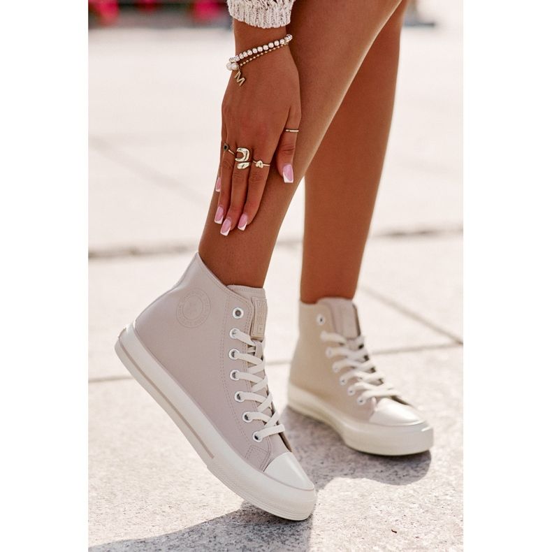 Ženske izolirane tenisice od eko kože Pink Big Star OO274933 ružičasta 2