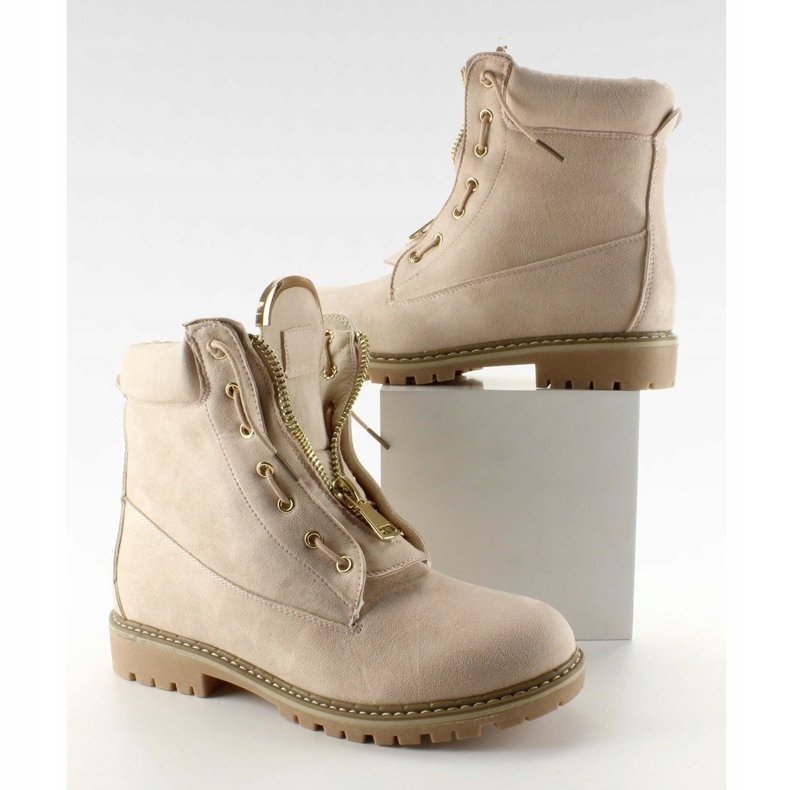 Suede beige balmeri glatki NC50 Beige bež 2