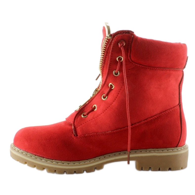 Suede balman cipele glatke crvene NC50 Red crvena 1