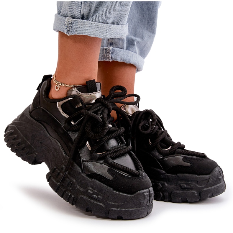 Ženske sportske tenisice na masivnom crnoj potplati 4