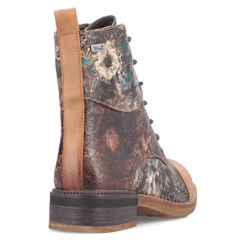 Ženske čizme, izolirane, vodootporne čizme Rieker 94611-90 smeđa 1