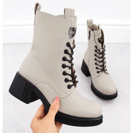 Bež ženske kožne gležnjače Vinceza 66671 1