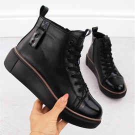 Ženske kožne izolirane crne čizme T.Sokolski Z24-218 crna 1