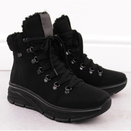 Vodootporne ženske čizme, crne Rieker 48034-00 crna 2