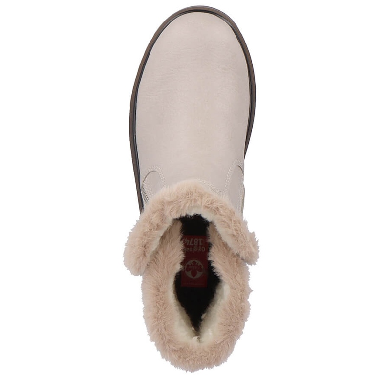 Bež ženske čizme s krznom Rieker Y3481-60 2