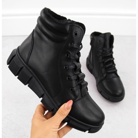 Ženske kožne čizme na platformu, crne, T.Sokolski Z24-335 crna 1